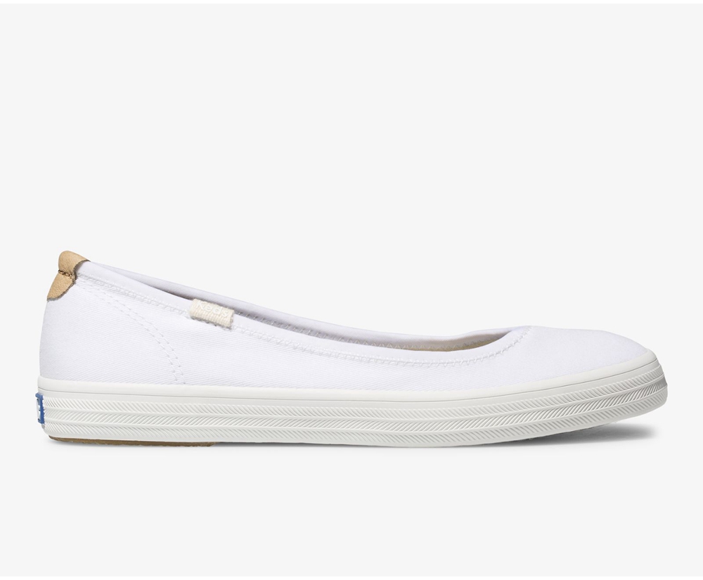 Keds Slip Ons White - Bryn - Womens LPDSVZ-596